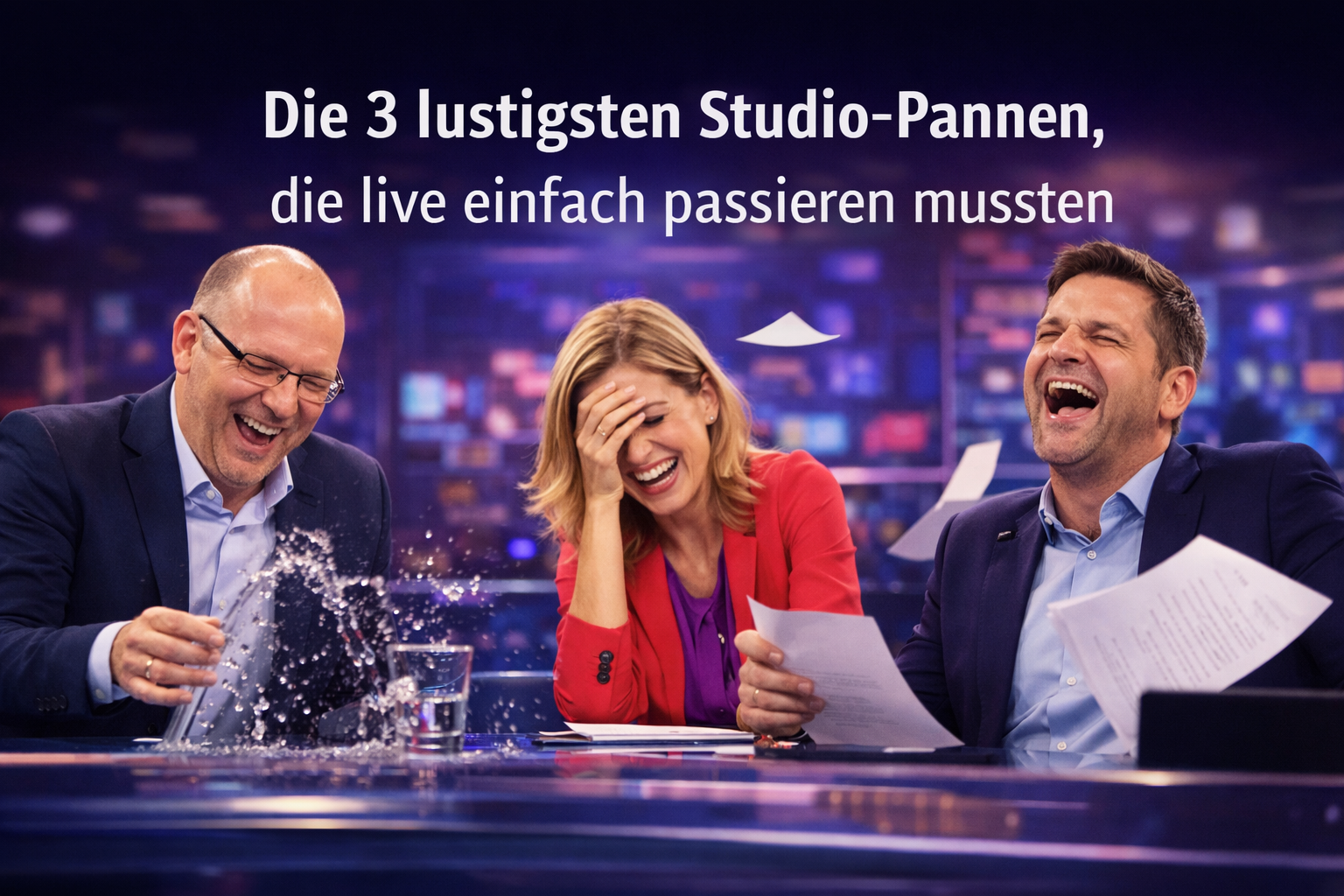 Titelbild: TV-Pannen und Studio-Lacher im Magazin-Look
